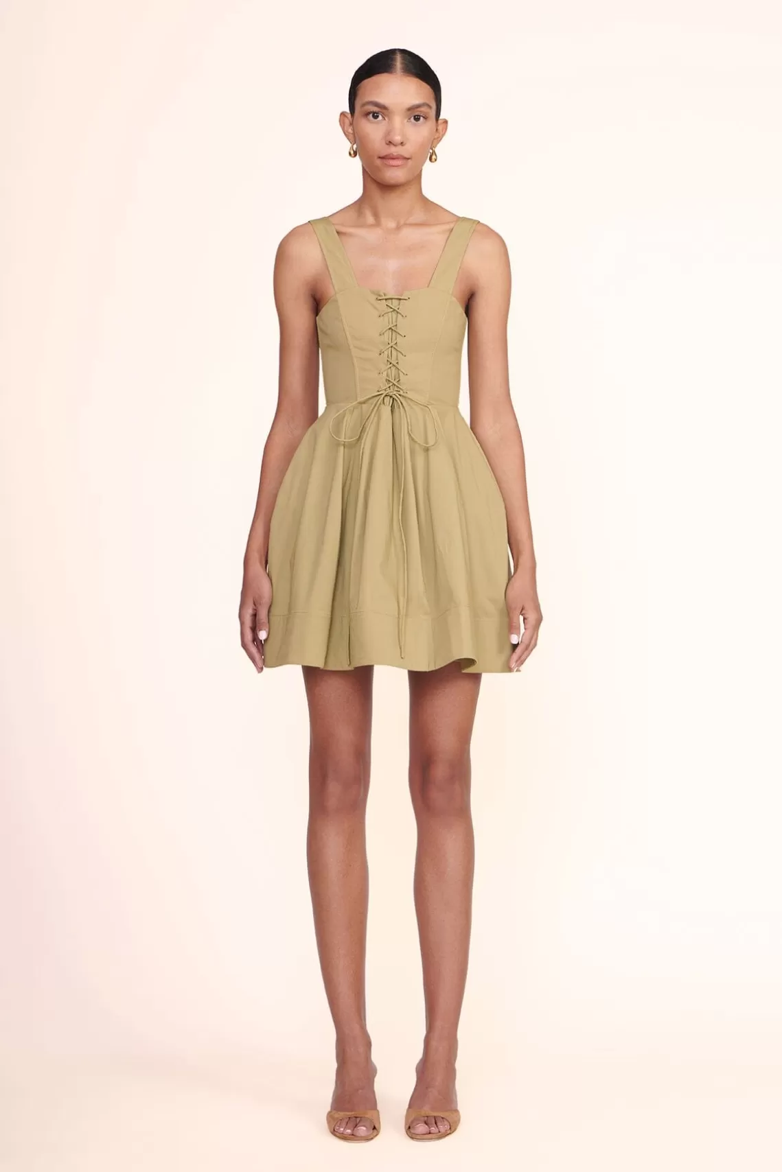 CLOTHING STAUD - MINI SUTTON DRESS KHAKI