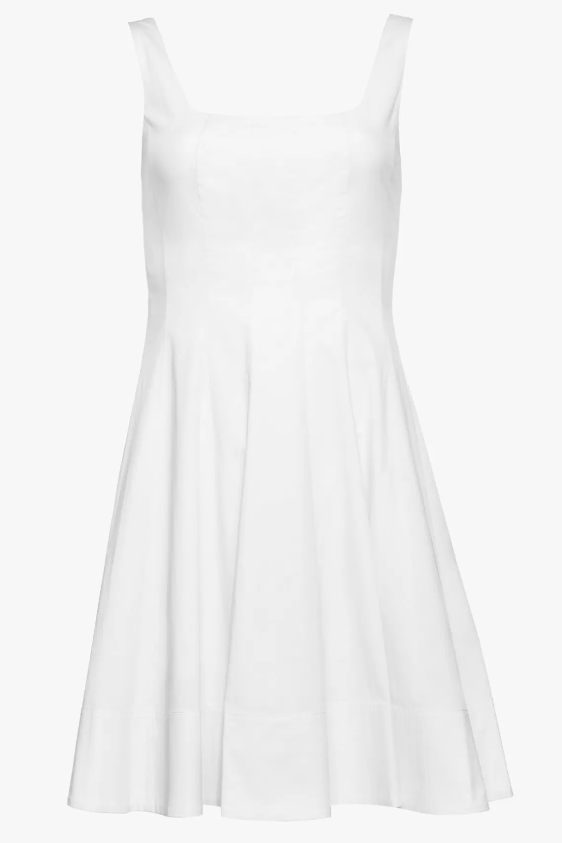 CLOTHING STAUD - MINI WELLS DRESS WHITE