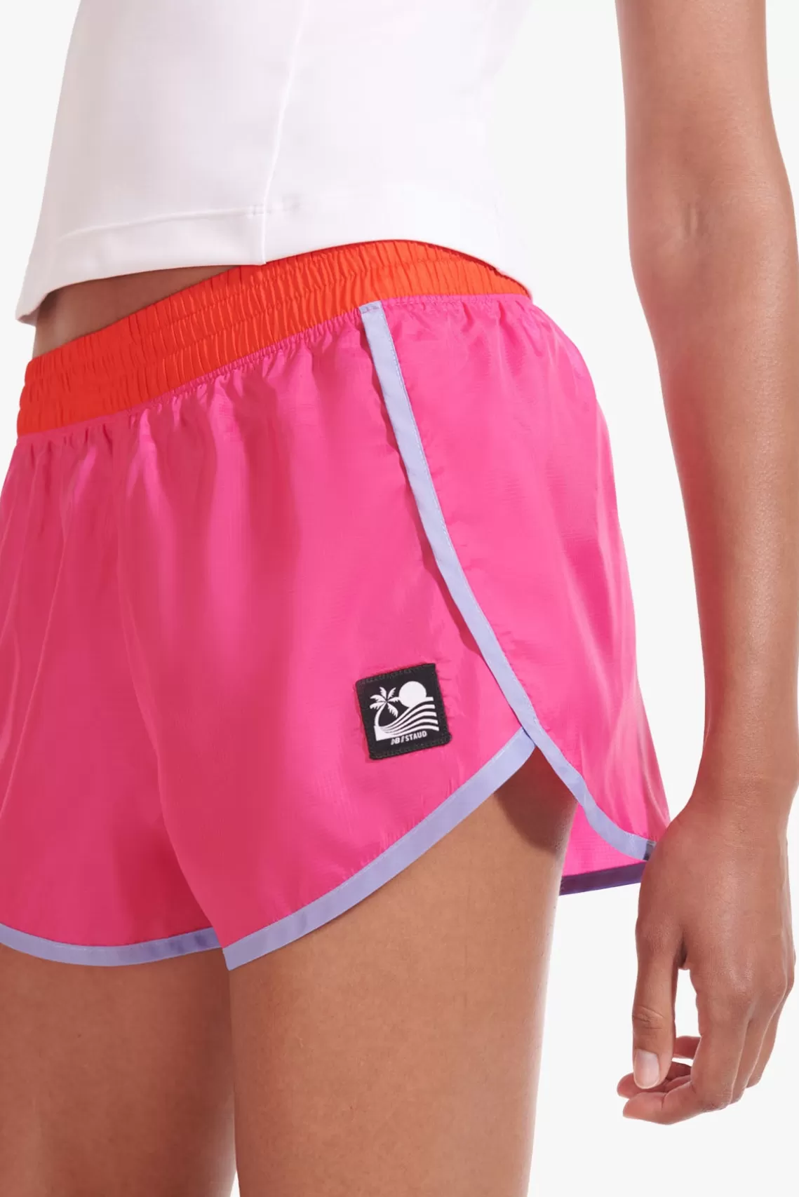 CLOTHING STAUD - NYLON RUN SHORT FUCHSIA