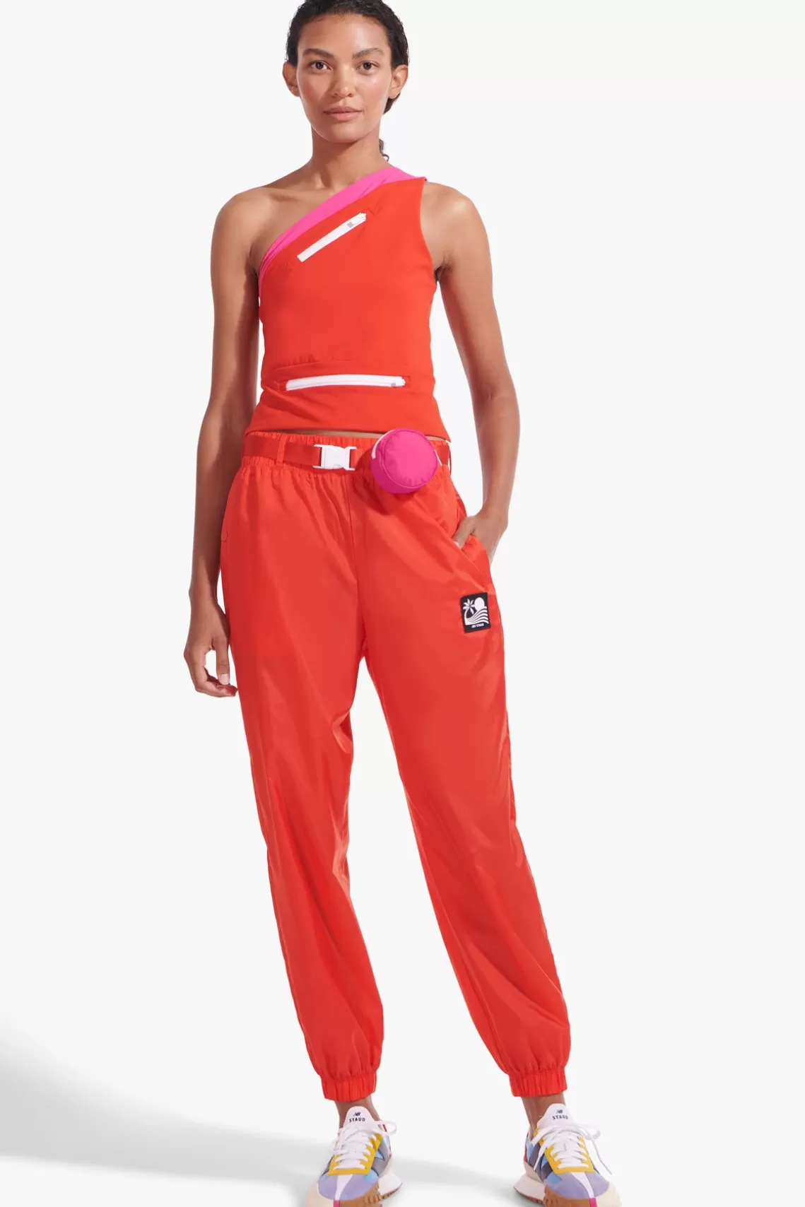 CLOTHING STAUD - NYLON TRACK PANT FIERY RED