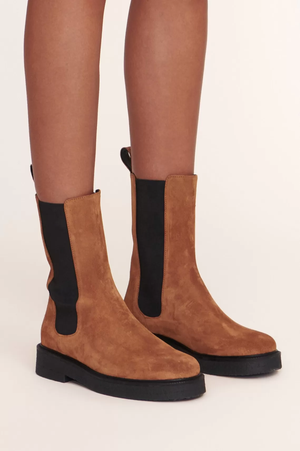 SHOES STAUD - PALAMINO BOOT TAN BLACK