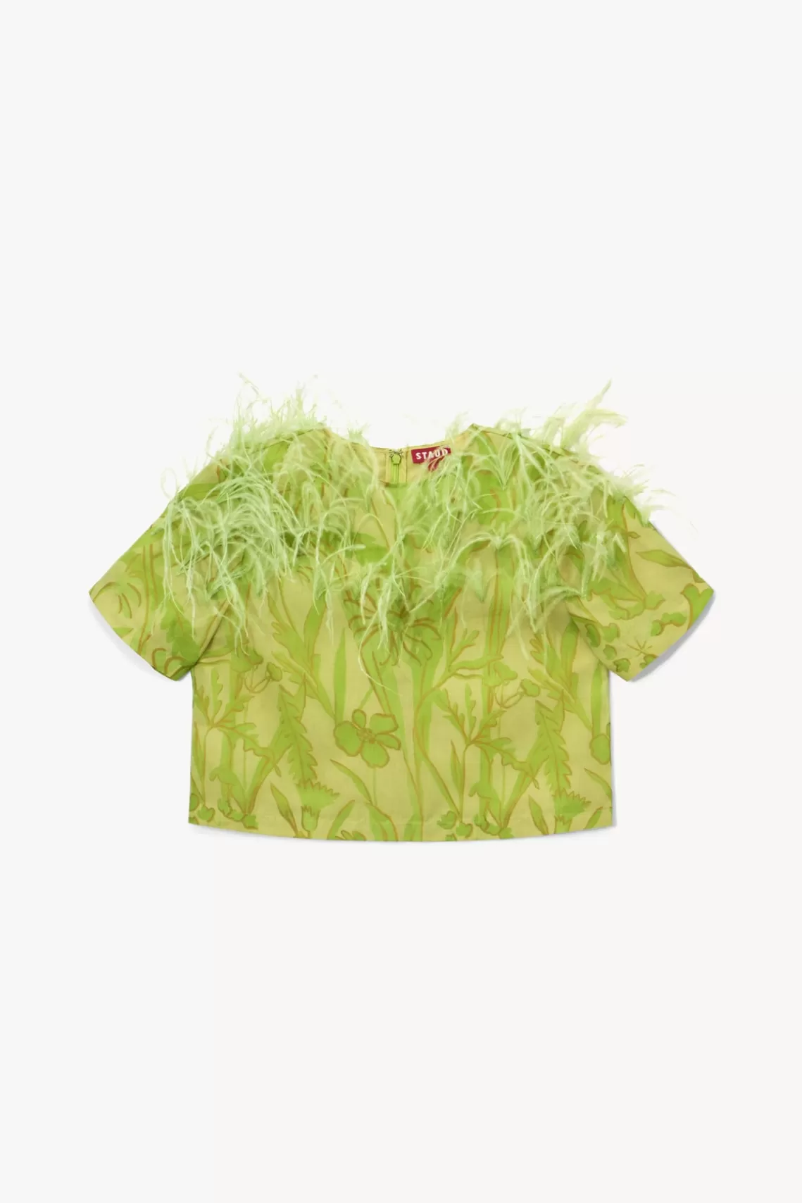 CLOTHING STAUD - ROBIN TOP LIME WILDFLOWERS