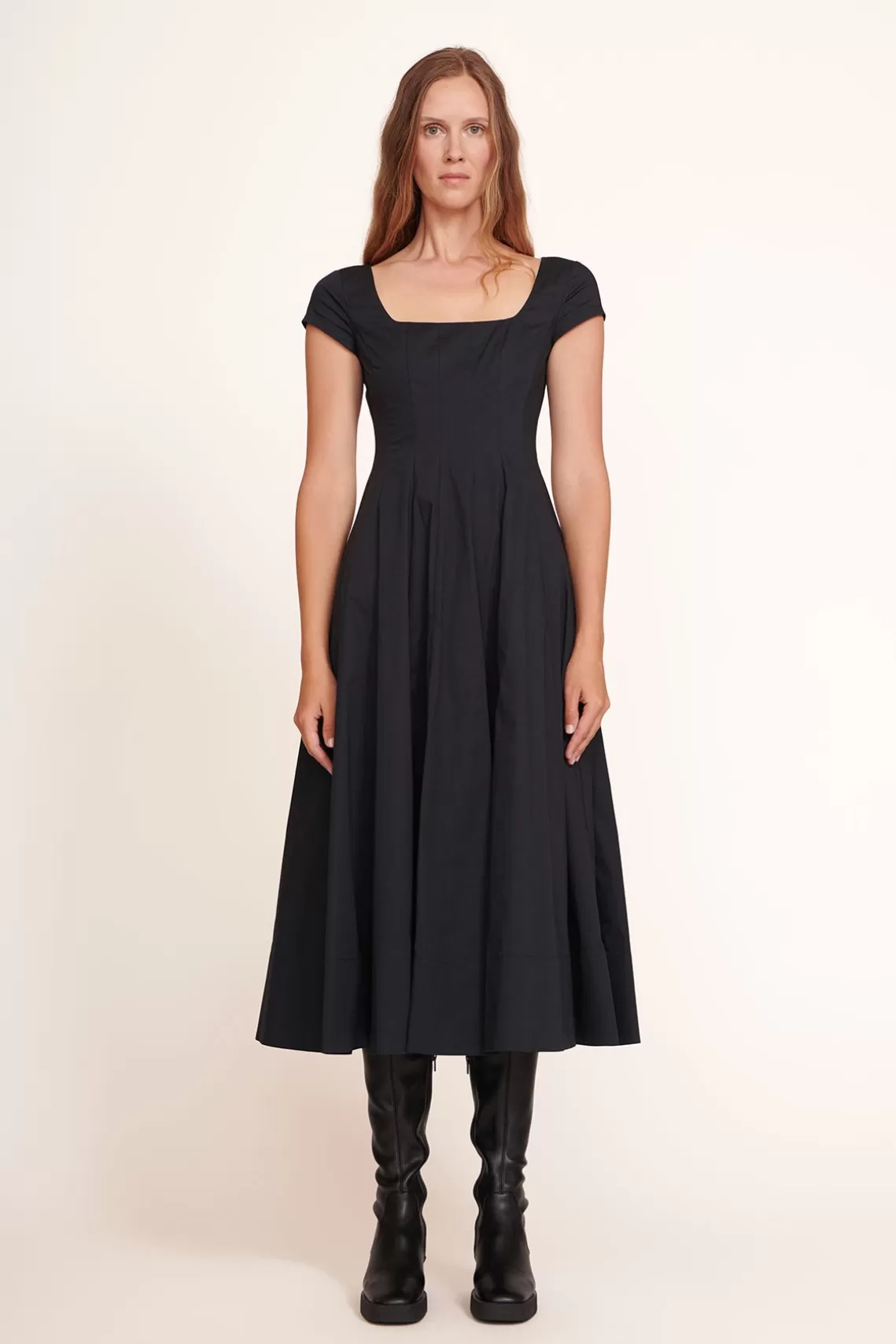 CLOTHING STAUD - SHORT SLEEVE WELLS DRESS BLACK