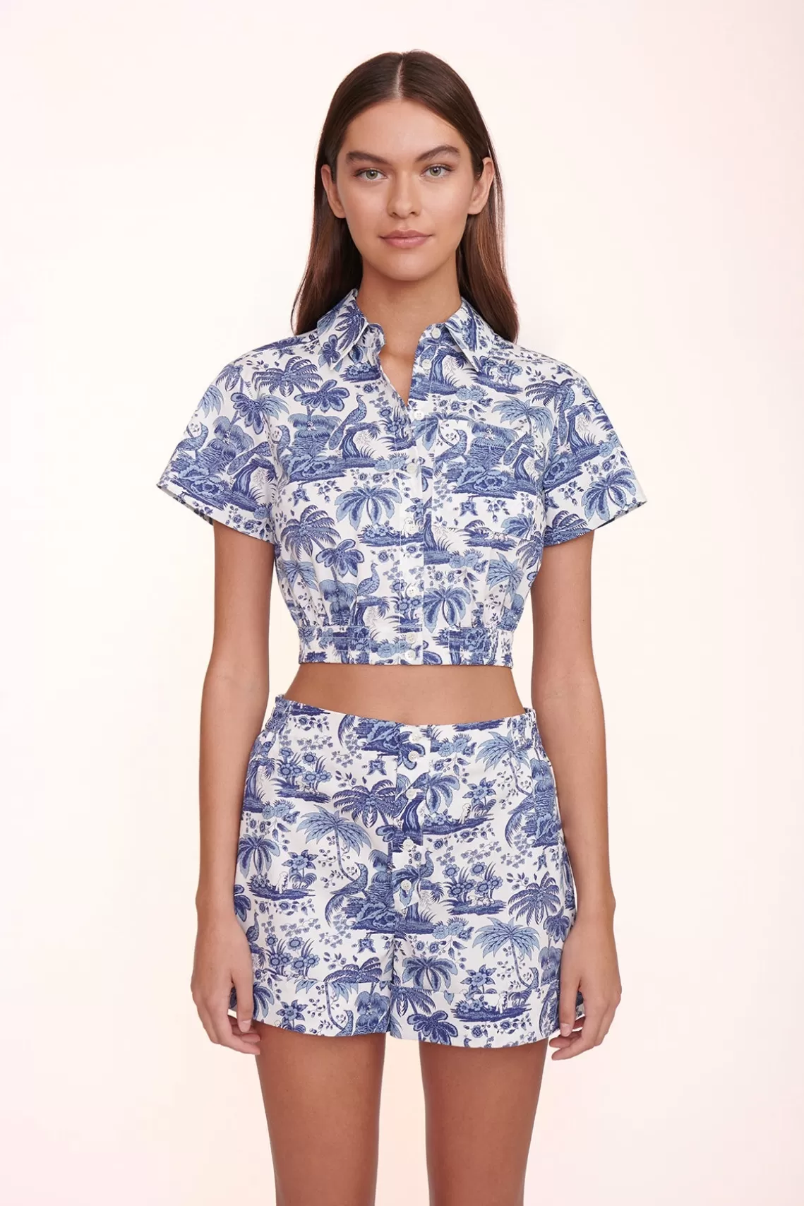 CLOTHING STAUD - TRANSIT TOP BLUE TOILE