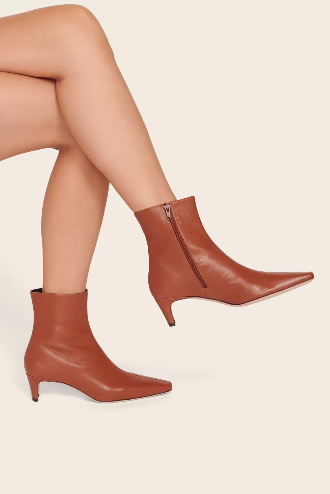 SHOES STAUD - WALLY ANKLE BOOT TAN