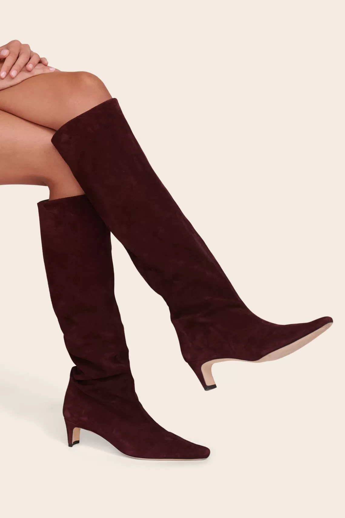 SHOES STAUD - WALLY BOOT PLUM