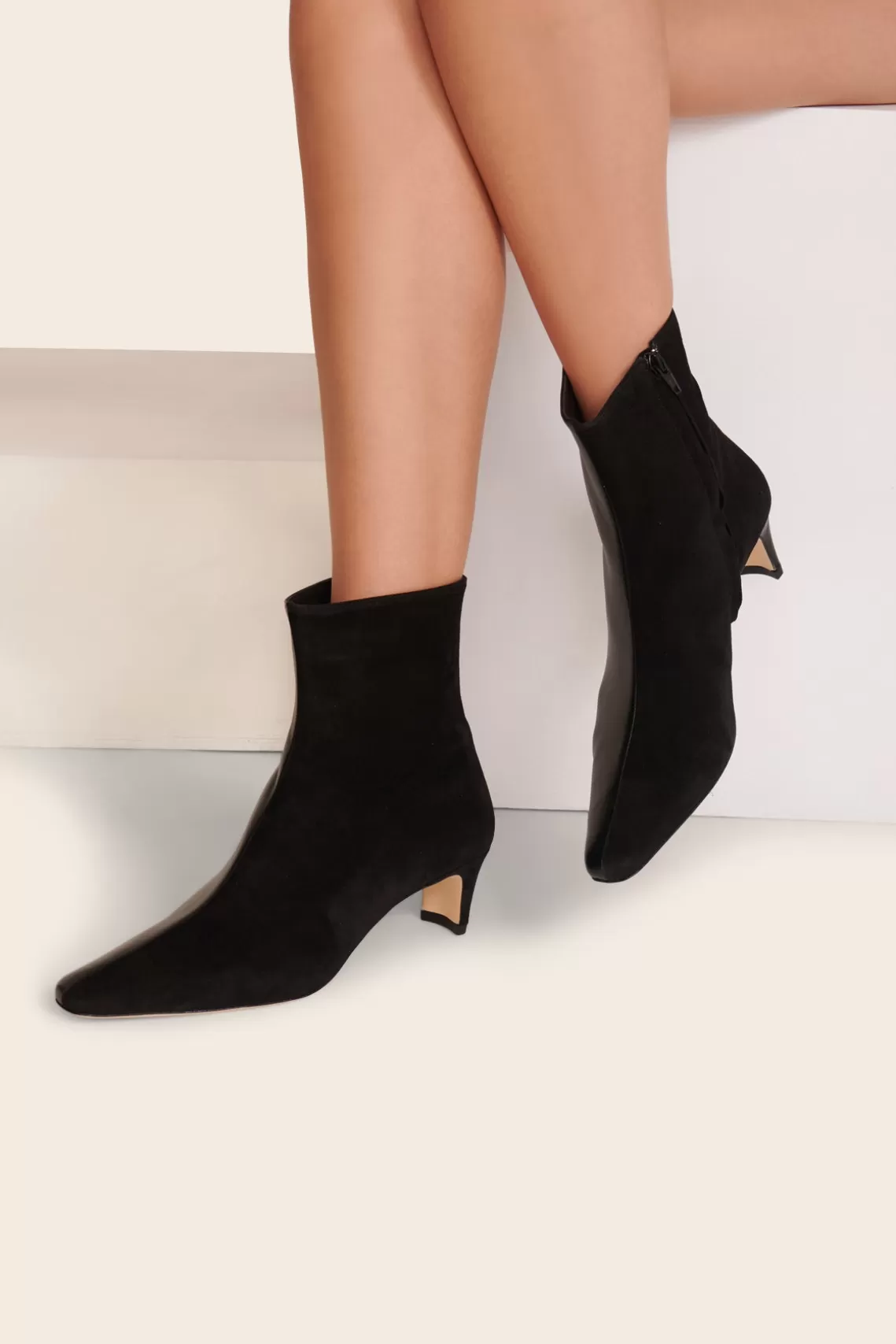 SHOES STAUD - WALLY SPLIT ANKLE BOOT BLACK