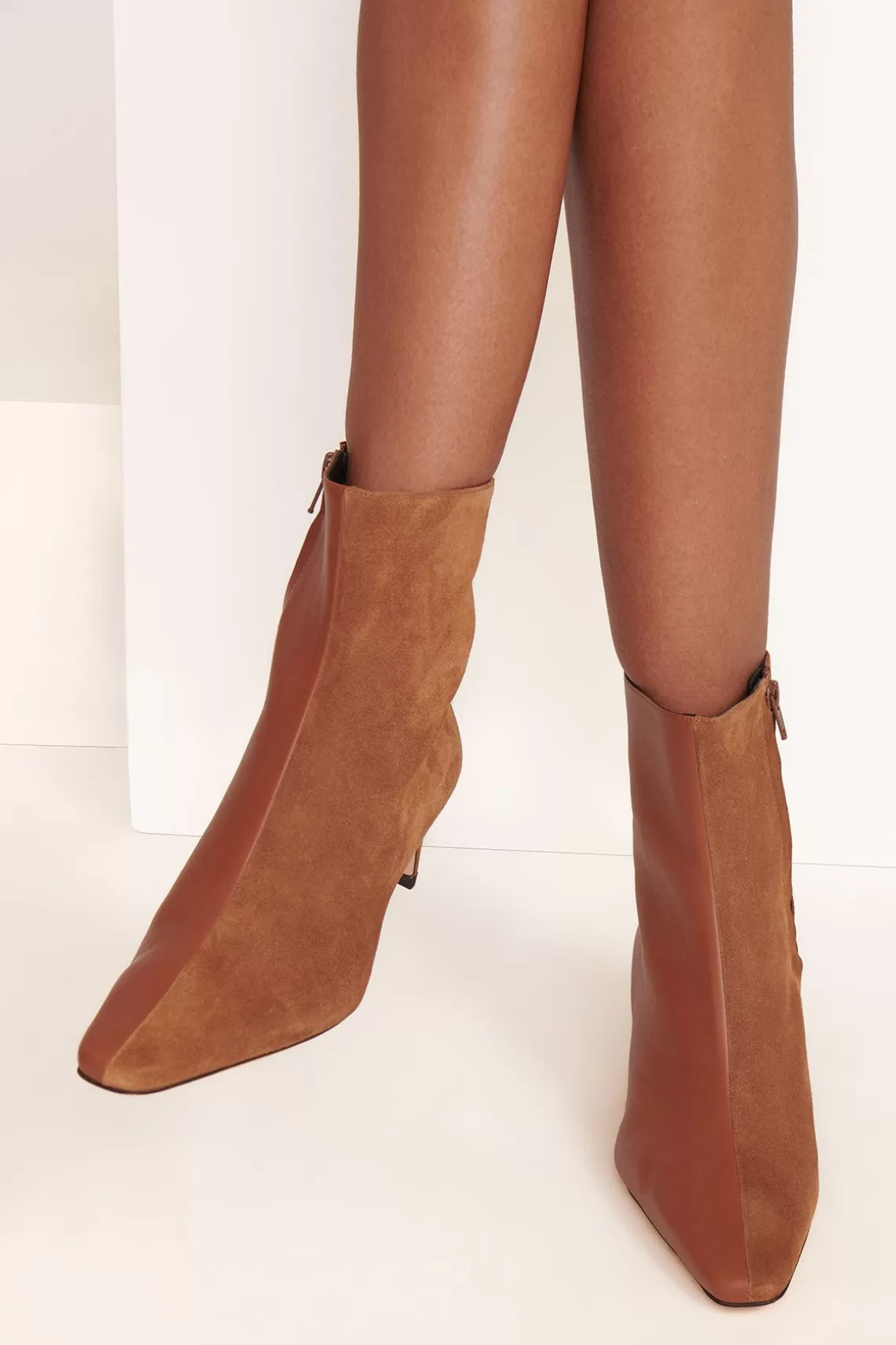 SHOES STAUD - WALLY SPLIT ANKLE BOOT TAN