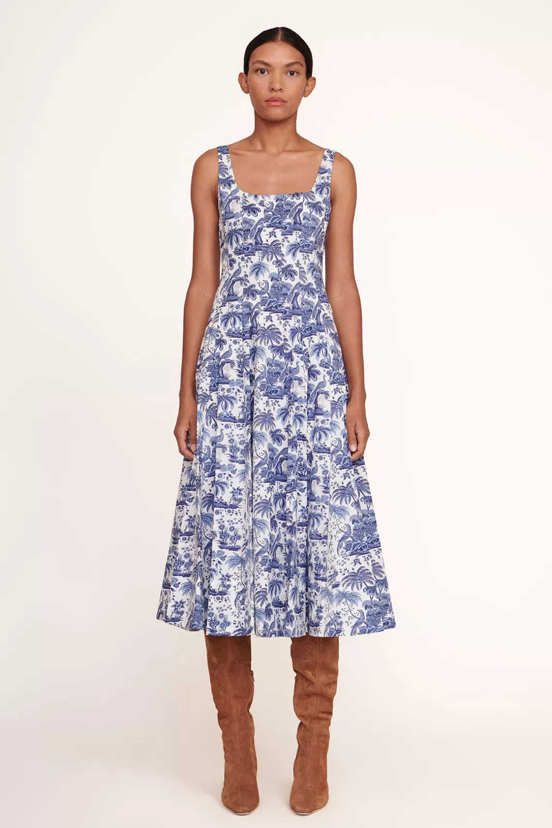 CLOTHING STAUD - WELLS DRESS CHINA BLUE TOILE