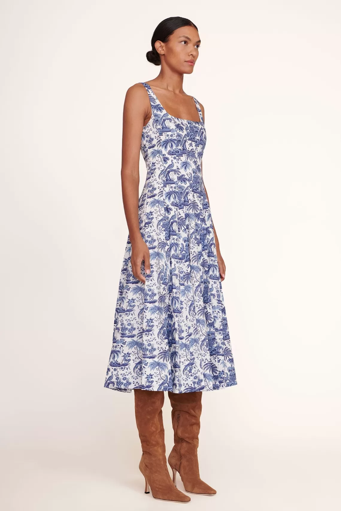 CLOTHING STAUD - WELLS DRESS CHINA BLUE TOILE