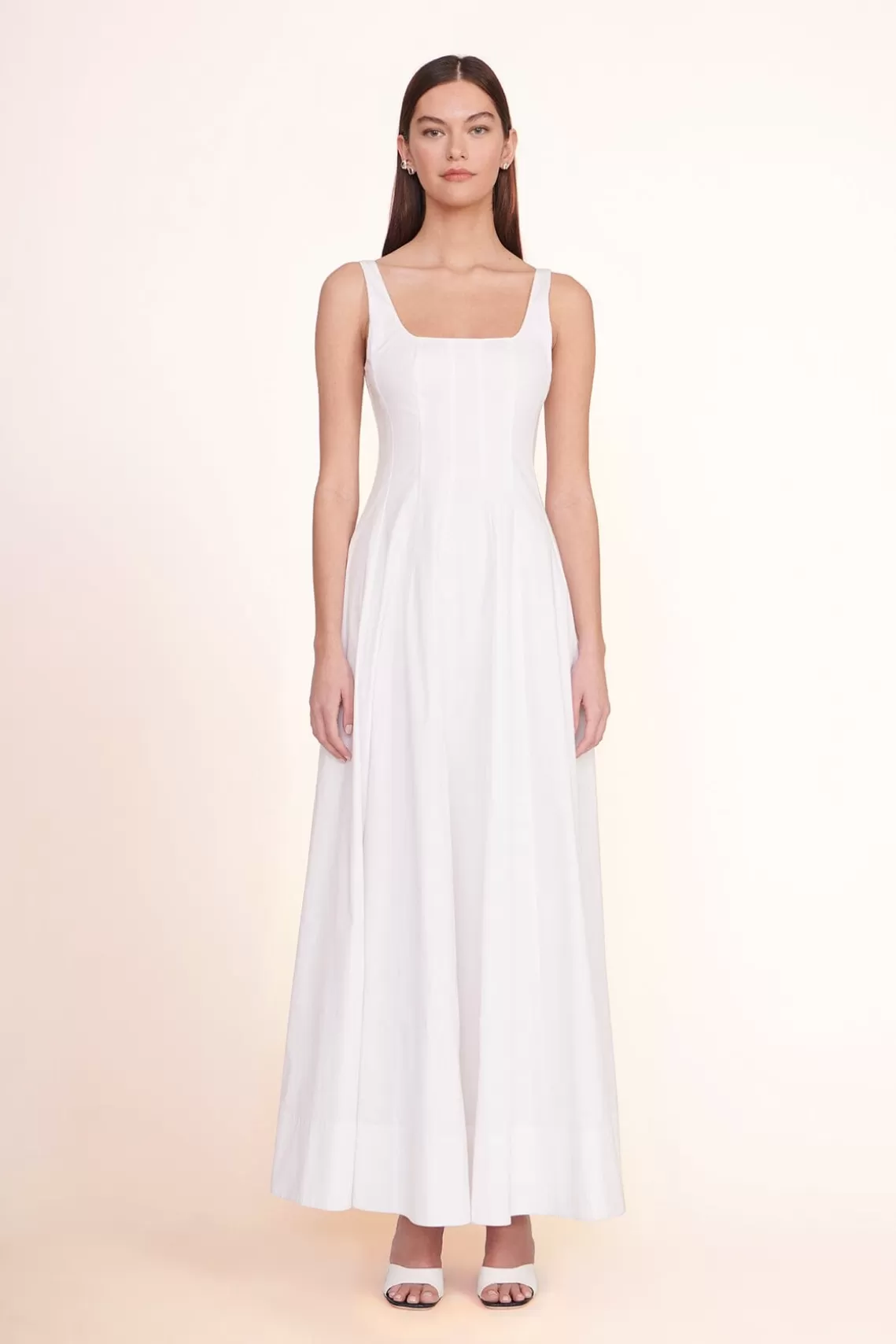 CLOTHING STAUD - WELLS MAXI DRESS WHITE