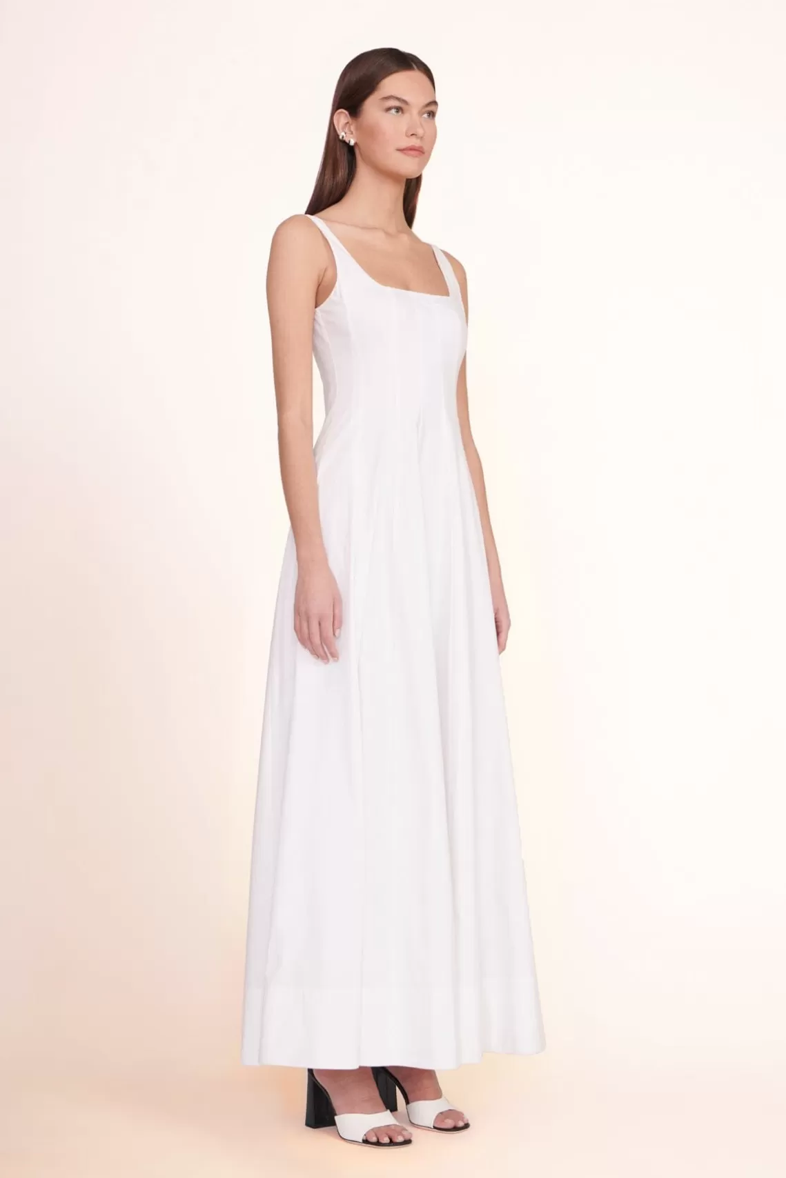 CLOTHING STAUD - WELLS MAXI DRESS WHITE