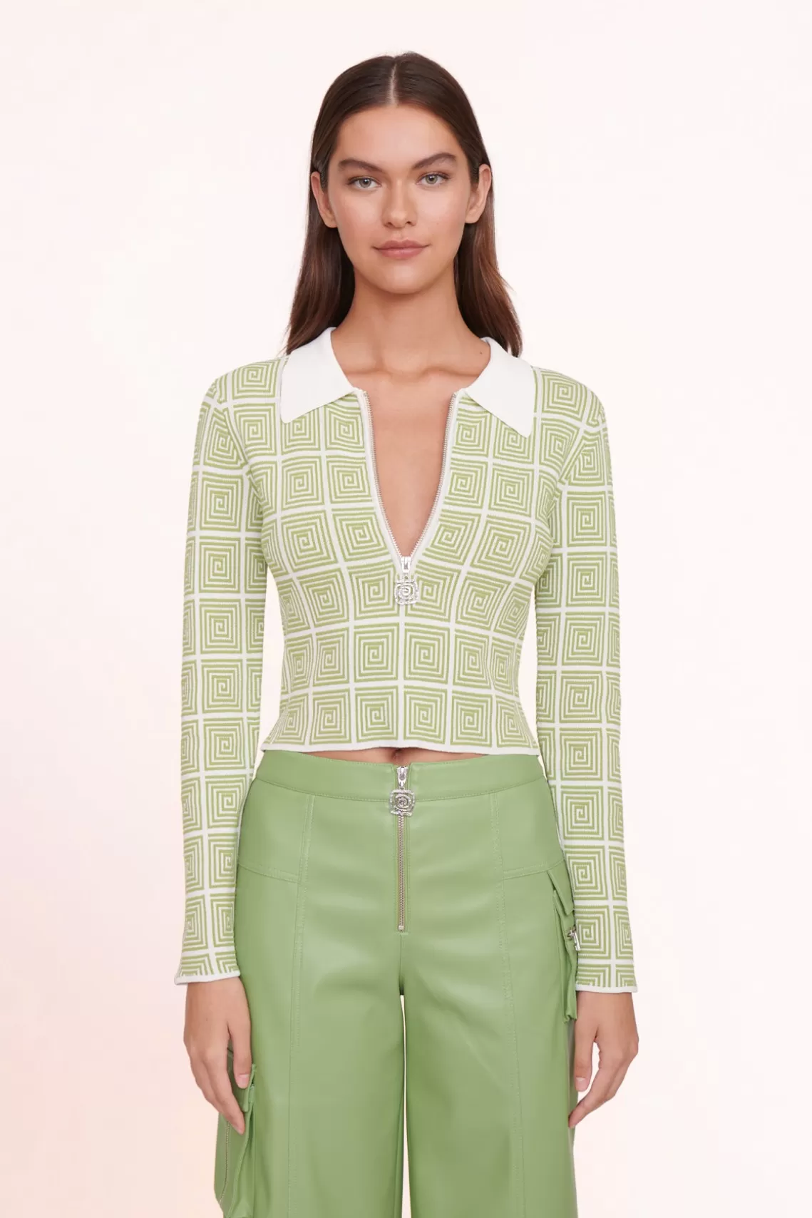 CLOTHING STAUD - WRENLEY TOP MOSS MAZE