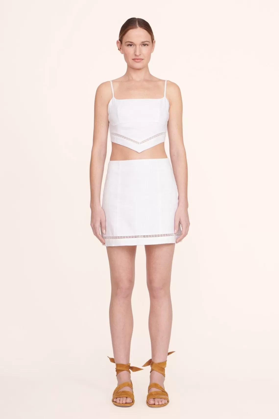 CLOTHING STAUD -TORI SKIRT - WHITE