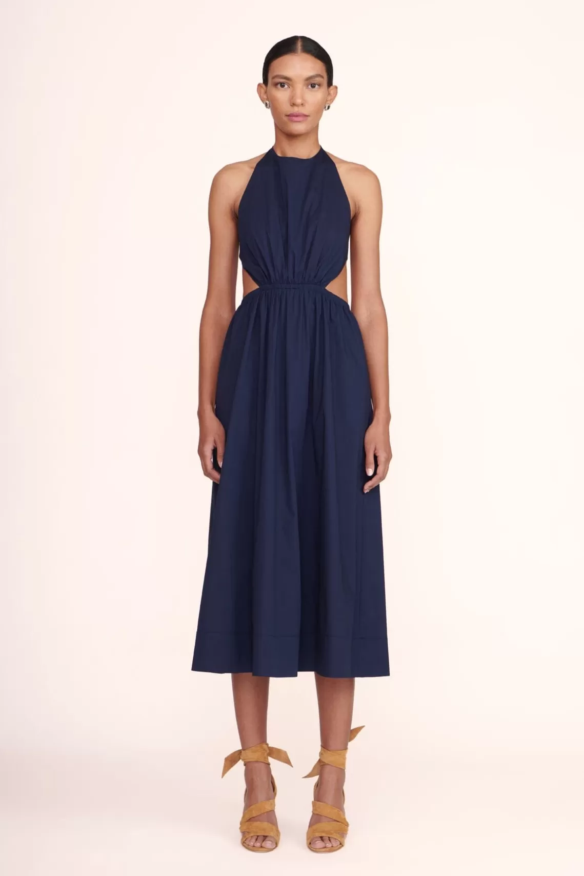 CLOTHING STAUD -VANESSA DRESS - NAVY