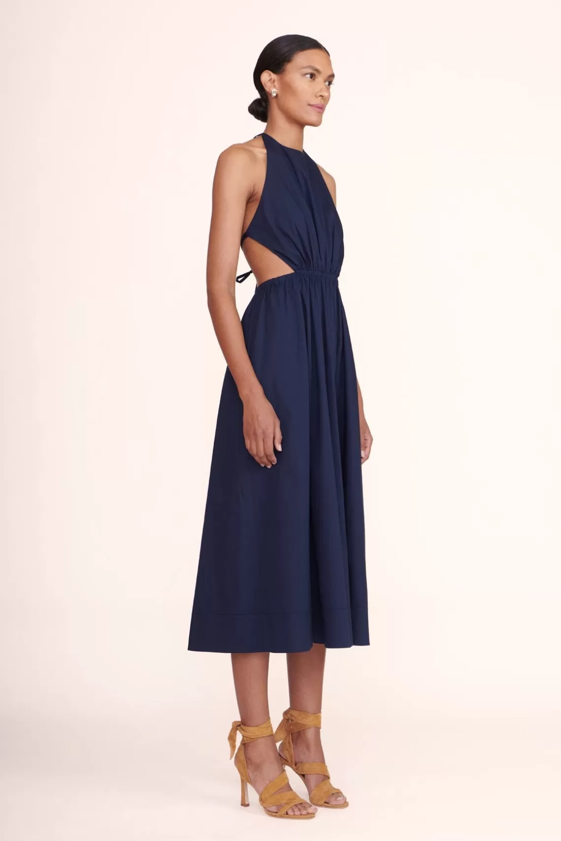 CLOTHING STAUD -VANESSA DRESS - NAVY